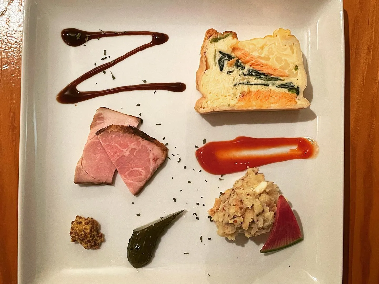 ランチの前菜3種盛りです