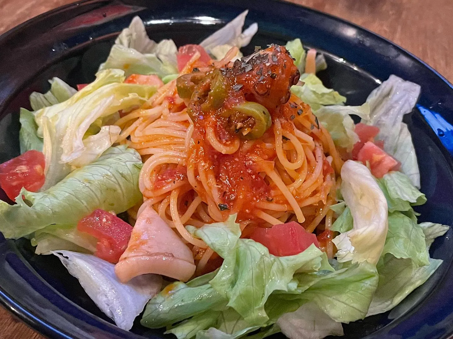 7月12日金曜日　本日の日替わりワンプレートランチはタコとオ...