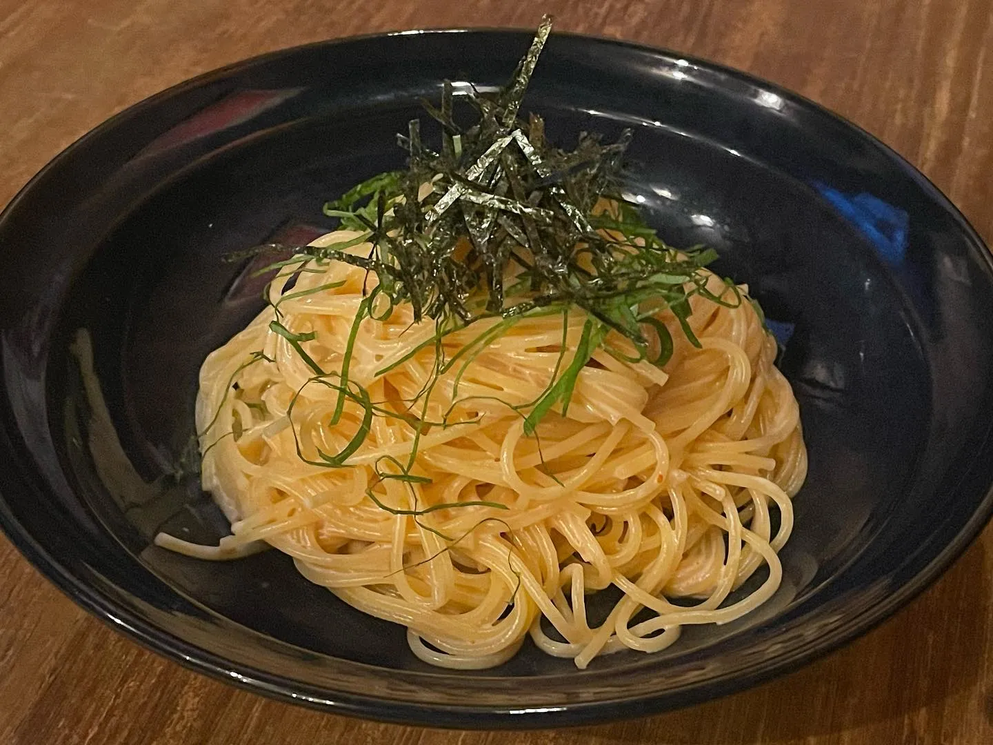 7月17日水曜日本日の日替わりランチは明太子パスタ